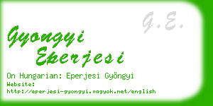 gyongyi eperjesi business card